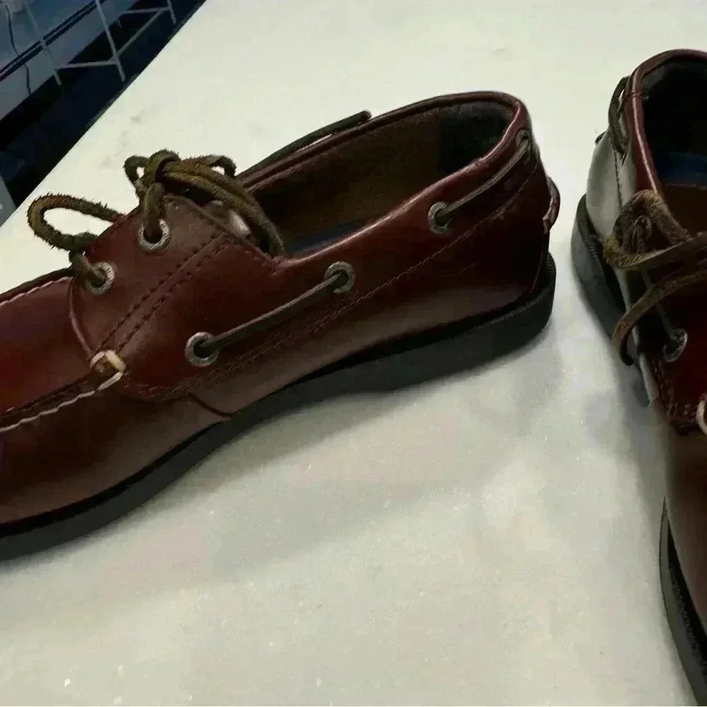 Dockers men’s brown leather lace up shoes size 9 excellent condition